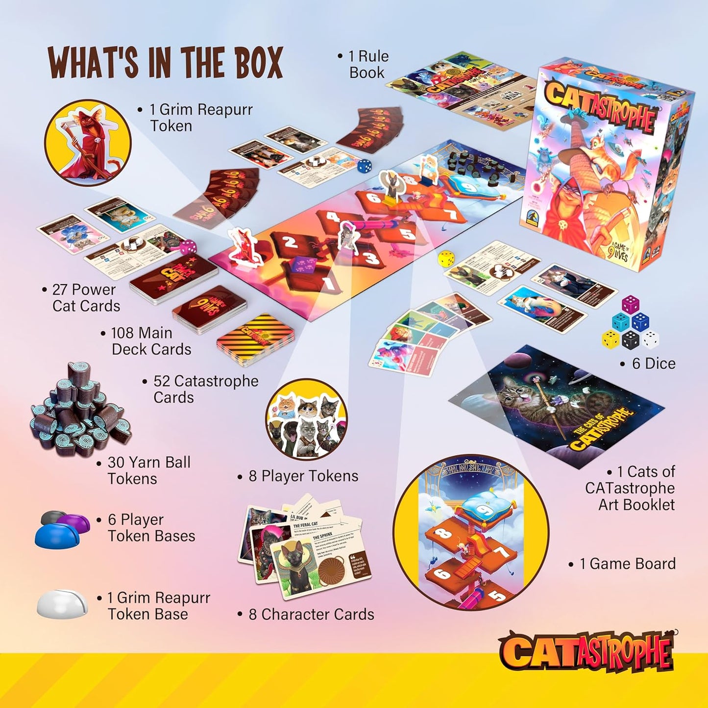 CATastrophe: A Game of 9 Lives (Base Game)