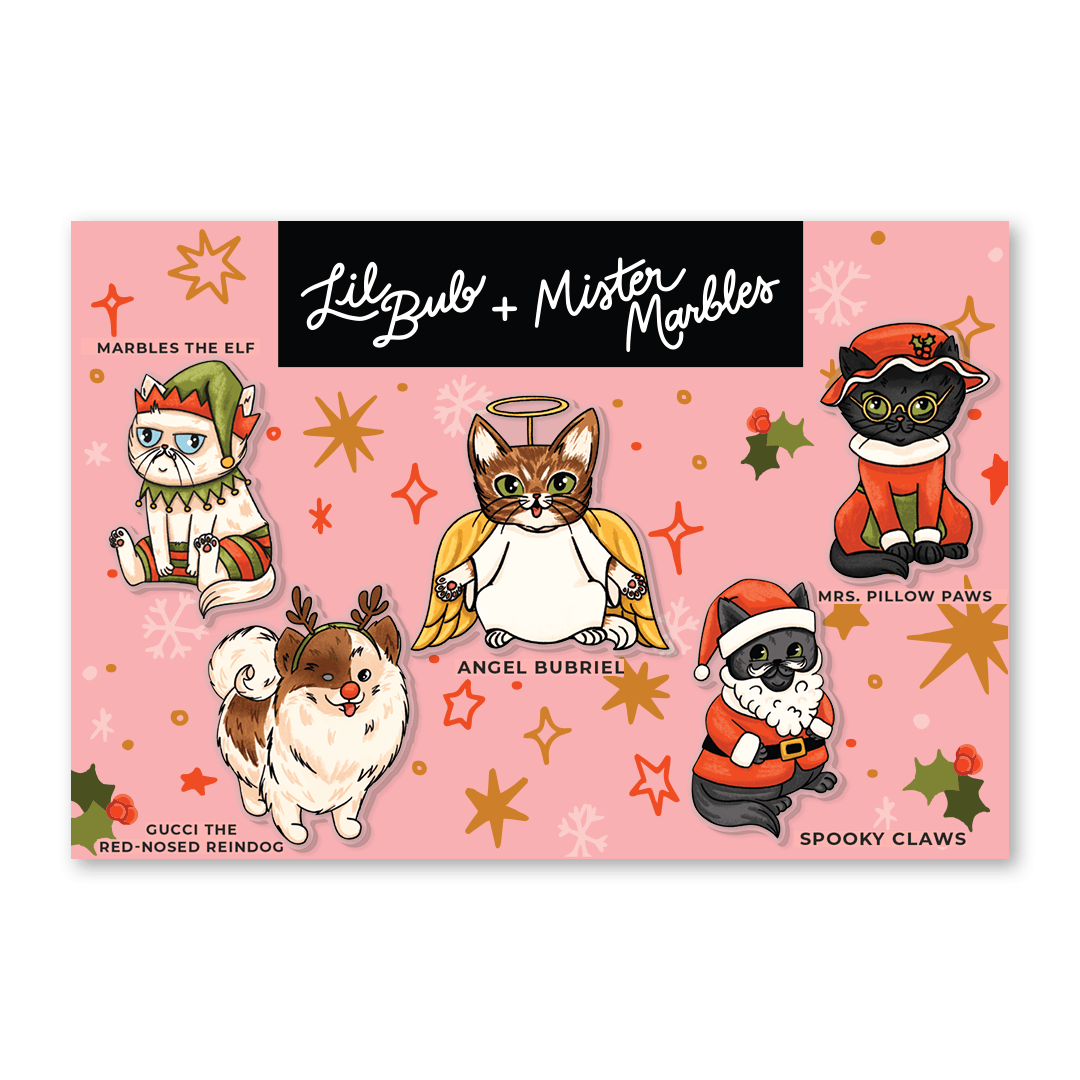 2023 Limited Holiday-Family Acrylic Pin Sets!