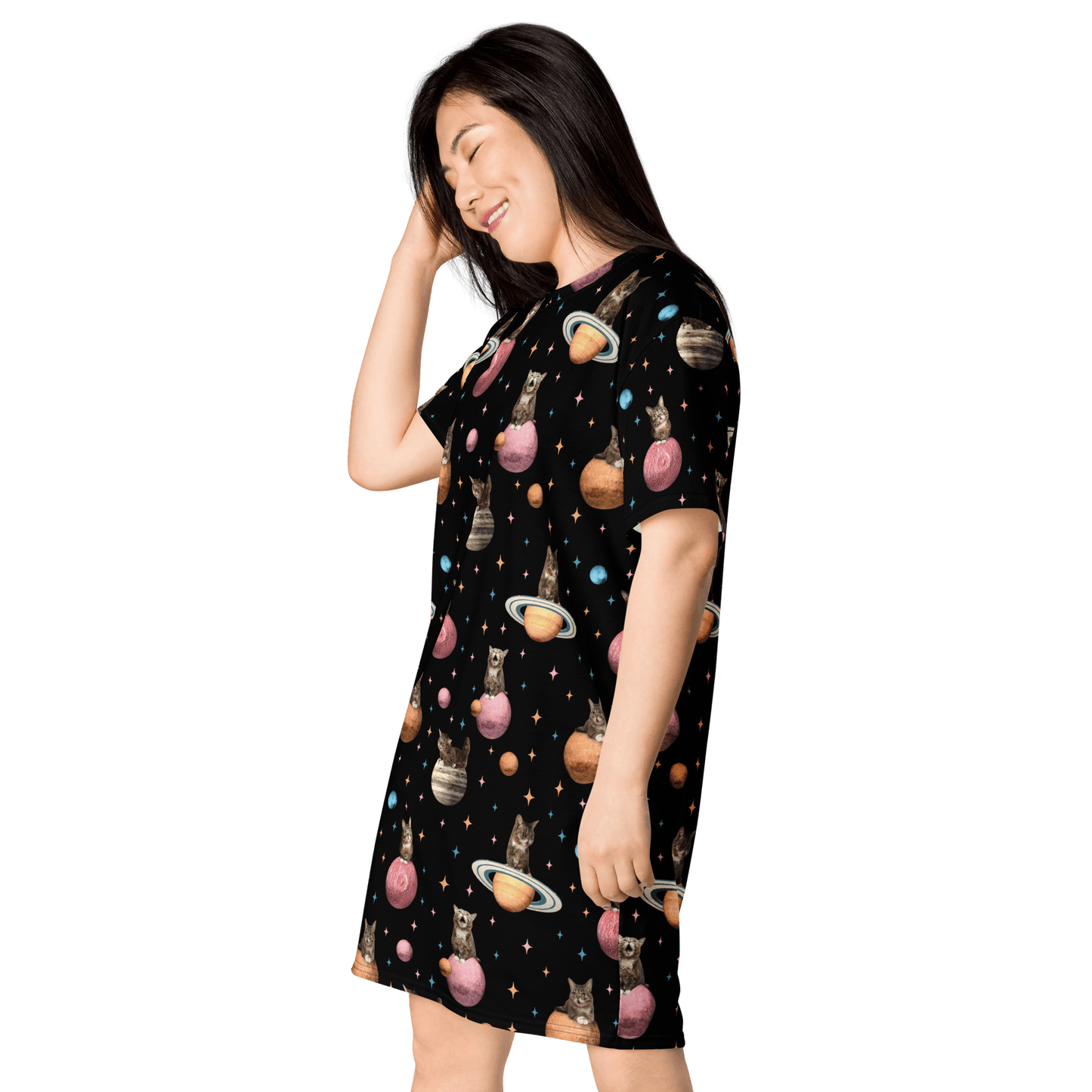 Tee Dress - Planetary Black