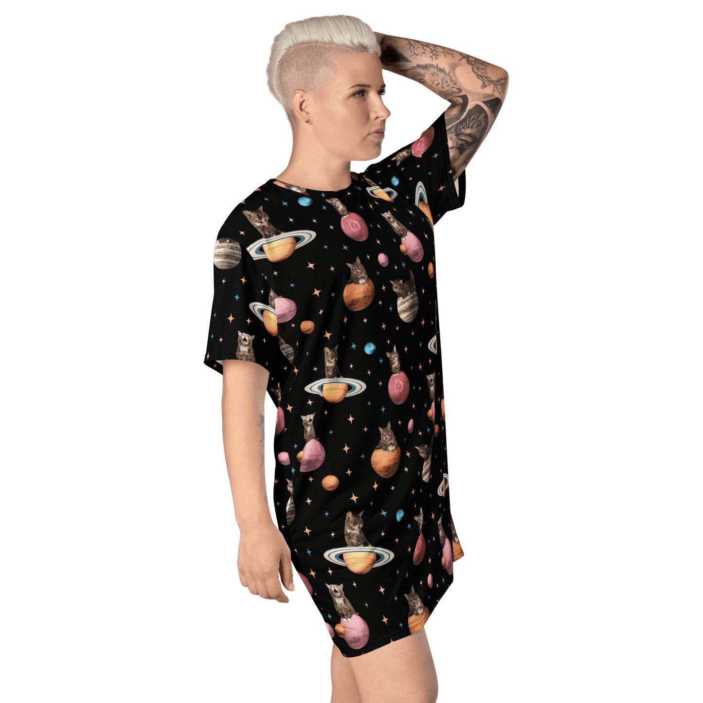 Tee Dress - Planetary Black