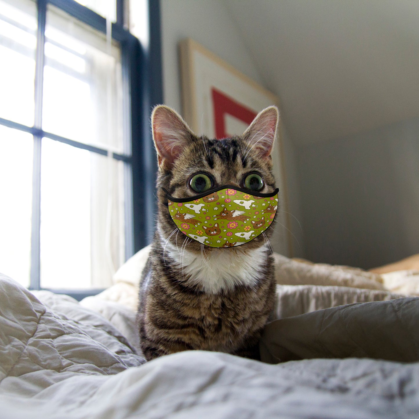 Face Mask - Retro BUB - Green