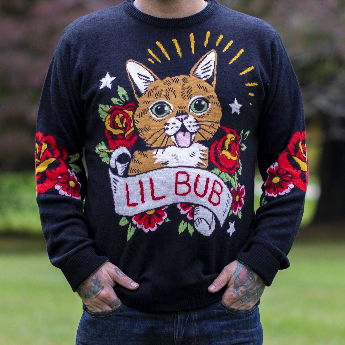 Knit Sweater - 2021 Rose BUB - Black