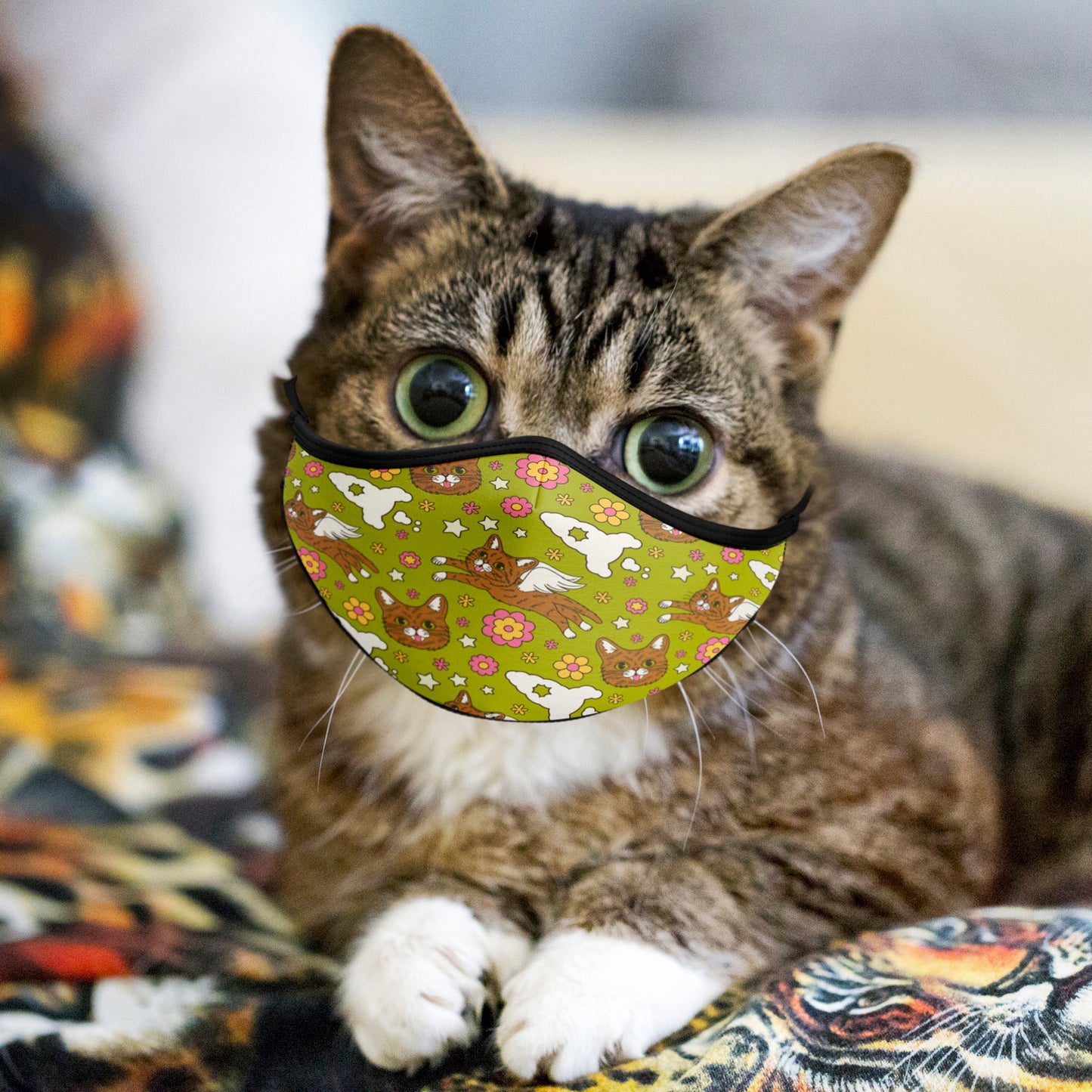 Face Mask - Retro BUB - Green
