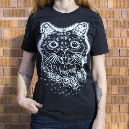 Lil BUB T-Shirt Woodcut Black